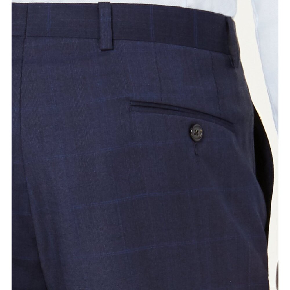 LAUREN by Ralph Lauren Men's Classic Fit Ultra Flex Stretch Flat Front Suit Pant - Picture 6 of 9
